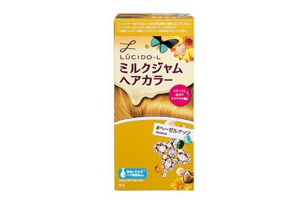 LUCIDO-L Creamy Milk Hair Color #Hazelnut (Quasi-drug) Agent1 40g / Agent2 80ml / After Color Serum <Hair treatment> 5g