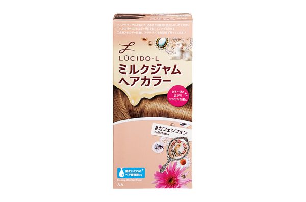 LUCIDO-L Creamy Milk Hair Color #Cafe Chiffon (Quasi-drug) Agent1 40g / Agent2 80ml / After Color Serum <Hair treatment> 5g