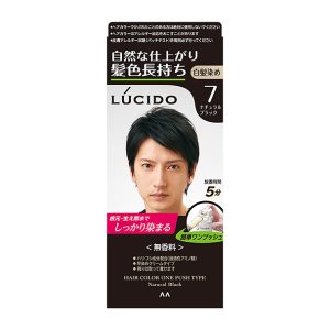 LUCIDO Hair Color One Push Type Natural Black (Quasi-drug) Agent1 50g / Agent2 50g