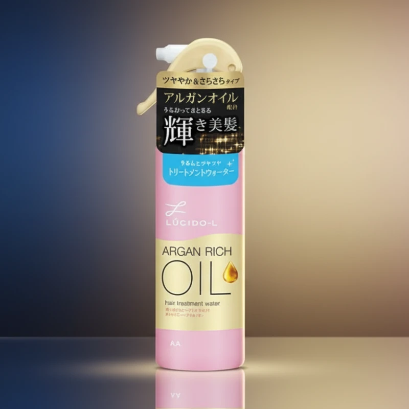 LUCIDO L Argan Rich Oil Hair Treatment Water, Hair Care (Treatment), made in Japan – moisturizing, shining, and smoothing hair for improved manageability for Bangladesh Market.
