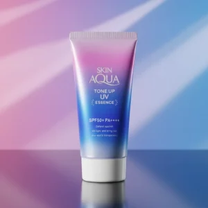 SKIN AQUA Tone Up UV Essence SPF50+ PA++++, Skincare, made in Japan – high level uv protection and tone correction/brightening for Bangladesh Market.