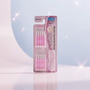 Mizuha Interdental Brush Size SSS (15 pieces), Oral Care, made in Japan – interdental cleaning and plaque removal for Bangladesh Market.