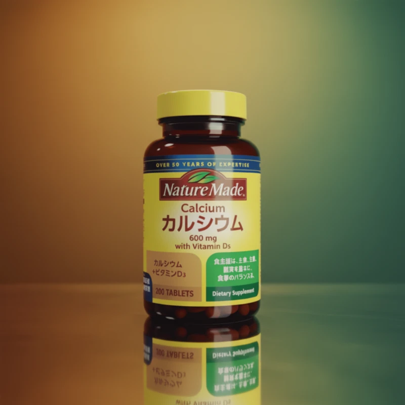 NatureMade Calcium 600 mg with Vitamin Ds (200 Tablets), Dietary Supplement, made in Japan – bone health support and calcium absorption for Bangladesh Market.