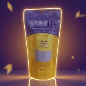 I SAMU UV Care & Tone Up Milky Gel SPF50+ PA++++ (Lavender Color), Skincare/Sunscreen, made in Japan – uv protection (spf 50+ pa++++), tone up, color control for Bangladesh Market.